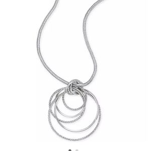 Thalia Sodi Orb Circle Long Pendant Necklace